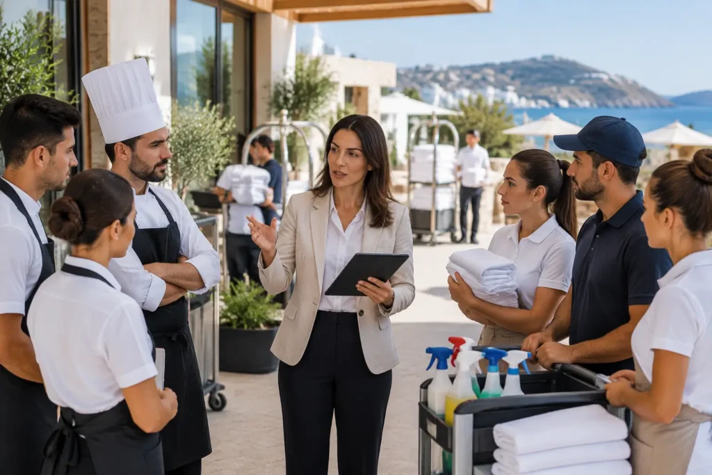 Mediterranean Resort Staff Briefing